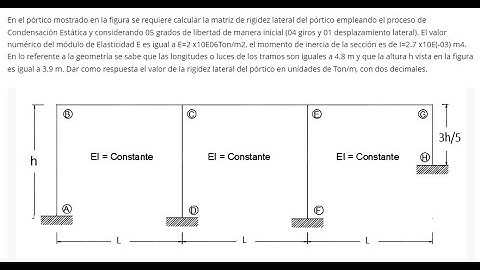 Rigidez lateral de un portico