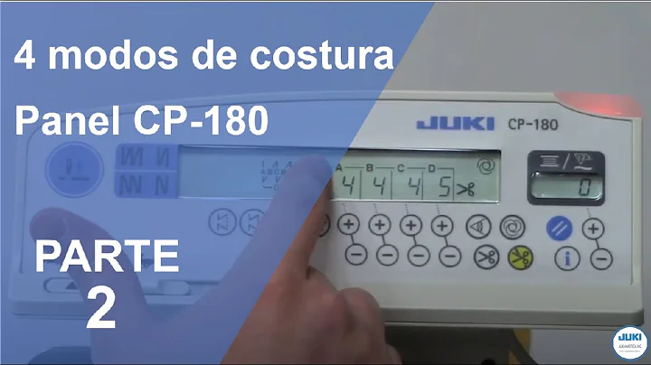 4 modos de costura panel CP180 (segunda parte)
