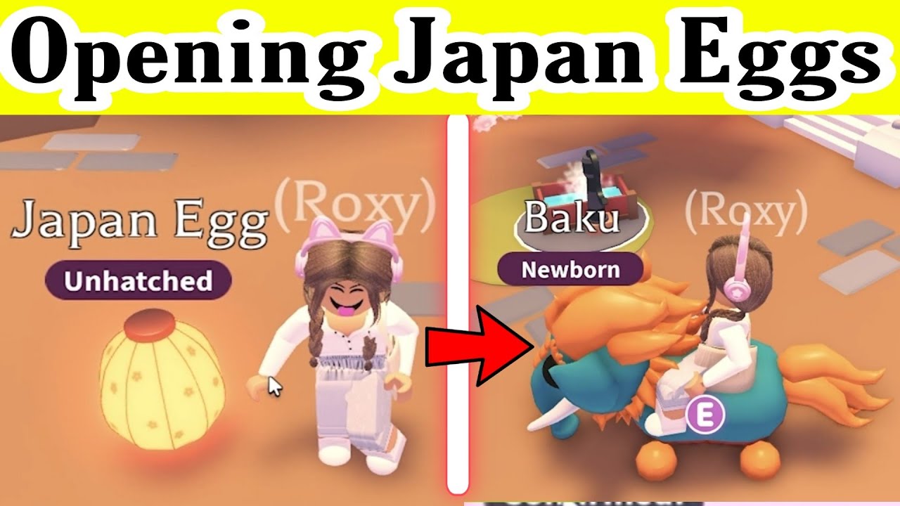 Getting All Pets From Japan Egg In adopt me New Update YouTube