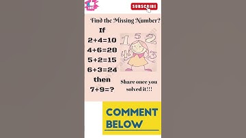Find the missing Number #maths #puzzle #tranding #viralpuzzle #challenge #shortvideo #shorts #short