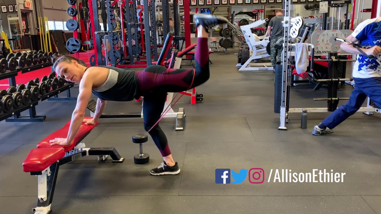 Standing Glute Kickbacks | Banded - YouTube