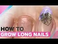 How to Grow Long Nails | Gel Nail Strengthening | Textured Nail Art