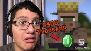 Too Much! || Game Theory: What is a Minecraft Emerald WORTH? REACTION