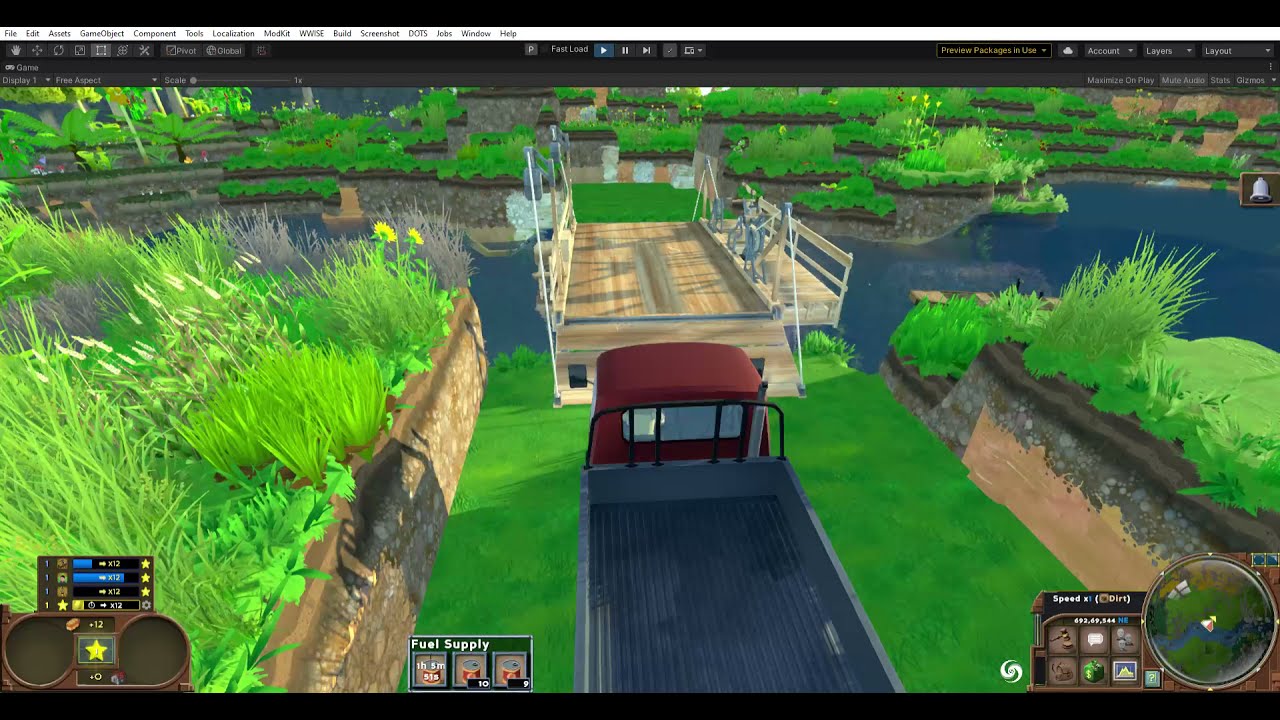 ECO Newsletter: Boats & Barge - In this video our developer Mike shows the currently work in progress boats and barge.