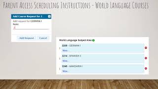 Rising 7th grade Scheduling Parent Access Instruction Video 24 25 A