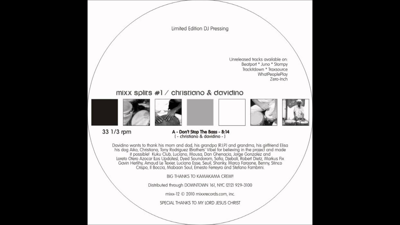 Mixx Splits #1 - Mixx12b - "Don't Stop the Bass" - Christiano & Davidino vs Brothers' Vibe