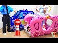 ふわふわ プリンセス馬車  警察ごっこ おまわりさん メルちゃん / Mell-chan Doll and Princess Carriage | Police car Play Tent