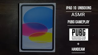 Ipad 10 Gen Asmr Unboxing ❤  | Game test with Handcam #asmrwithoutmic #ipad10 #unboxing