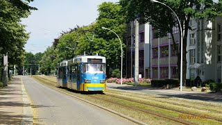 Tatra T3Dm Chemnitz - Führerstandsmitfahrt Hutholz - Scheffelstr.