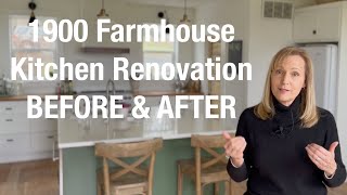 1900 Farmhouse Kitchen Renovation BEFORE &amp; AFTER | AnOregonCottage.com