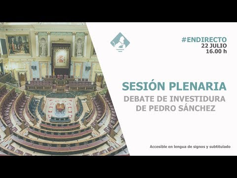 Sesión de Investidura (22 de julio, tarde)