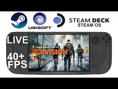 The Division 1 (UbiConnect) on Steam Deck/OS in 800p 40-60Fps (Live)