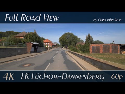 Neu Darchau, Landkreis Lüchow-Dannenberg, Germany: Drethem, Glienitz - Elbuferstraße - 4K Ultra HD