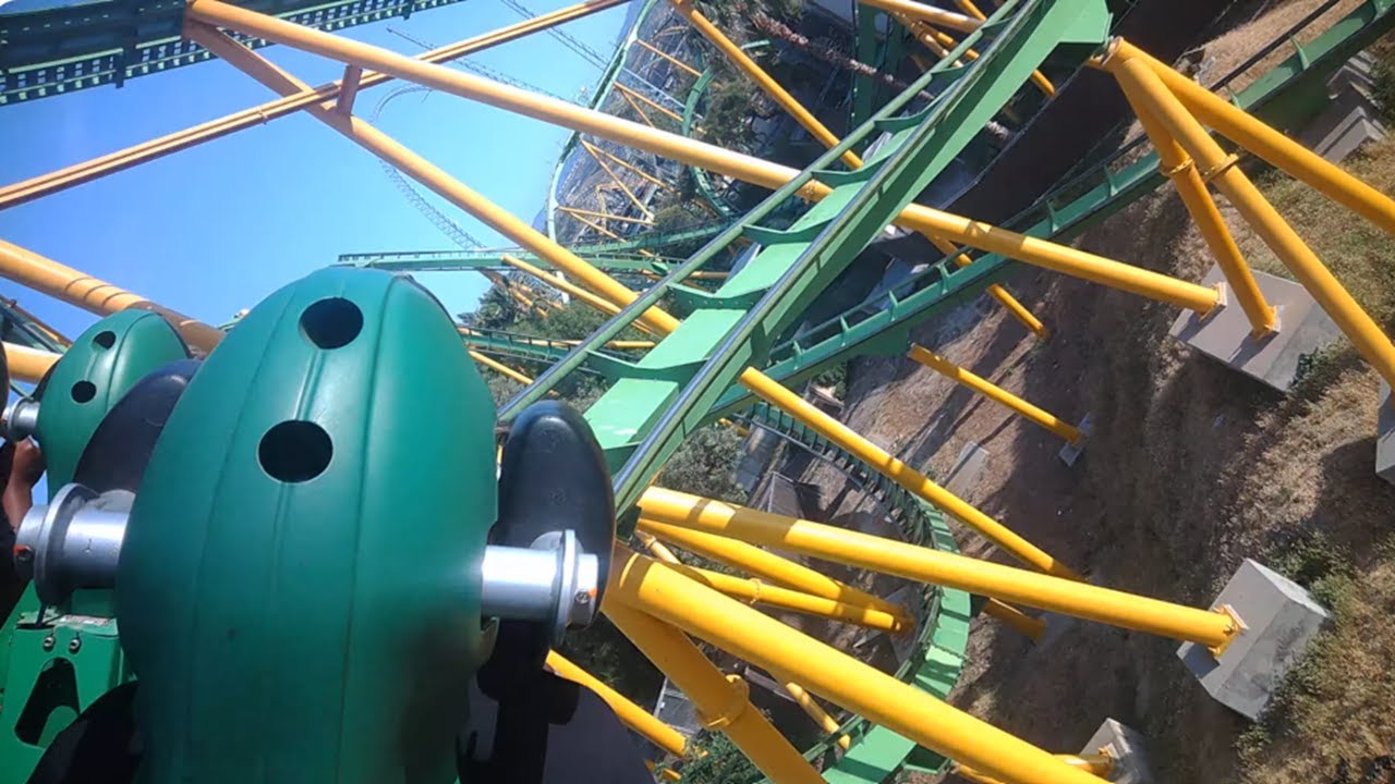 Riddler's Revenge - Six Flags Magic Mountain - Row 3 (4K HD POV) - May ...