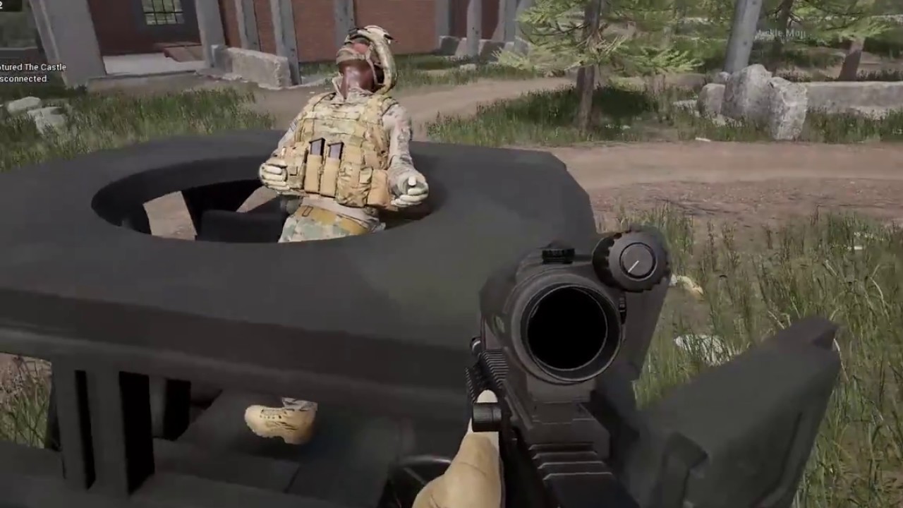 Mowing the lawn in Squad v9.3