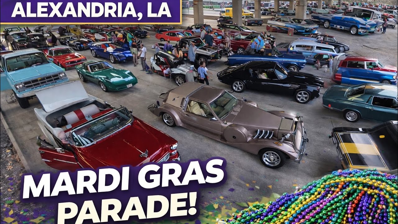 Alexandria, LA Mardi Gras Classic Cars & Cheerleader Parade | All Access Coverage