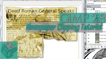 Newspaper Clipping: GIMP 2.8 Tutorial