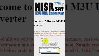 Converting User Information to M3U URL Format - Beginner's Guide