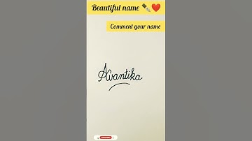 "Avantika"How to write Beautiful Name in English Cursive Writing|Cursive Handwriting practice