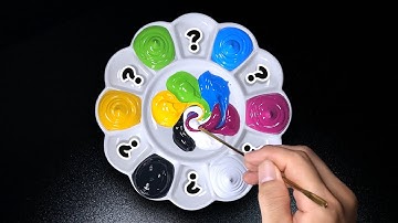 How To Making 13 Beautiful Colors from 6 Primary Colors - Satisfying Color Mixing