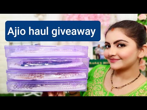 Ajio haul | Giveaway | RARA | sale on| expensive jewellery on affordable price |JAVERI PEARLS|closed