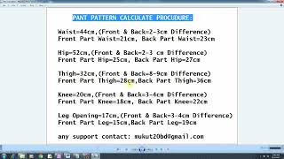 Winda cad long pant pattern making solution (Bangla tutorial)
