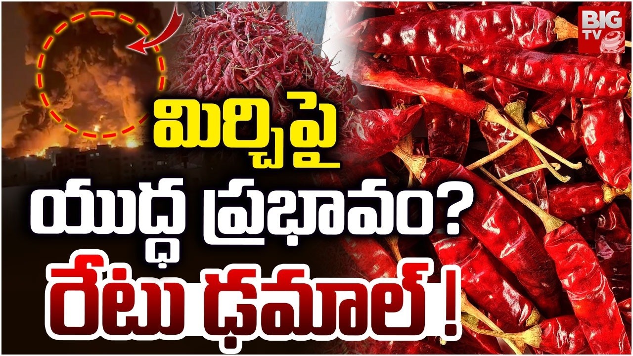 Iran and Israel War Effect On Chilli Business: మిర్చిపై యుద్ధ ప్రభావం| Khammam Mirchi Market |BIG TV