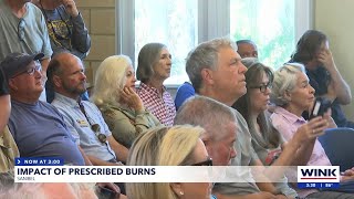 Sanibel residents learn about prescribed burns to protect homes