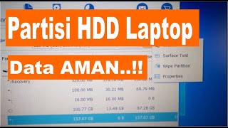 cara mudah partisi harddisk pada laptop baru @MastorSolo