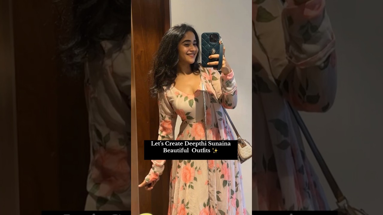 Deepthi Sunaina Beautiful Outfits 