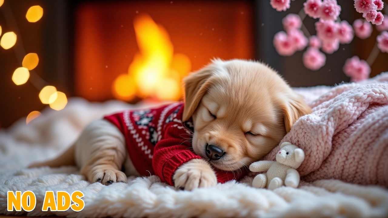 24 Hours of Relaxing Music 🐶🎅 Deep Sleep Puppy Calm Music 💖Dog Separation Anxiety Music 💤 No Ads