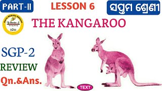 'THE KANGAROO' Class 7 English lesson 6 SGP 2 Review with questions answer discussion