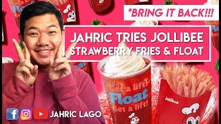 Jahric Tries Jollibee Strawberry Fries & Float | Jahric Lago