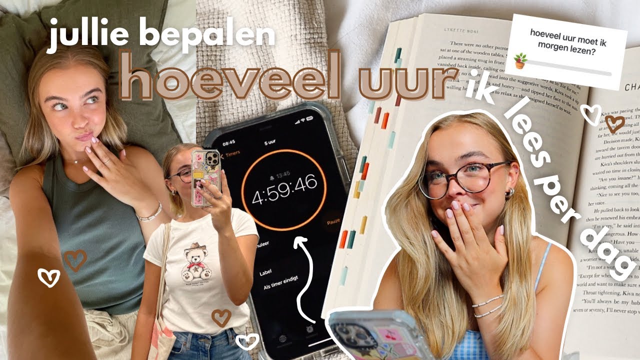 jullie bepalen hoeveel uur ik lees per dag...🤎🧸| spoiler vrije leesvlog