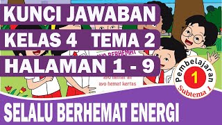 KUNCI JAWABAN TEMA 2 KELAS 4 SUBTEMA 1 PEMBELAJARAN 1 HALAMAN 1-9