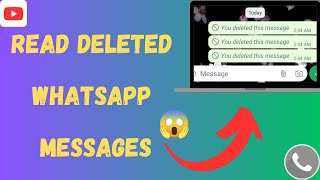 Read Deleted Whatsapp Messages | How to recover deleted Whatsapp messages 2024