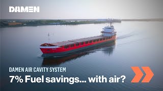 Damen Air Cavity System reduces fuel consumption by 7% on existing ship | Damen