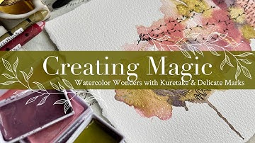 Creating Abstract Magic: Watercolor Wonders with Kuretake Gansai Tambi and Delicate Mark Making