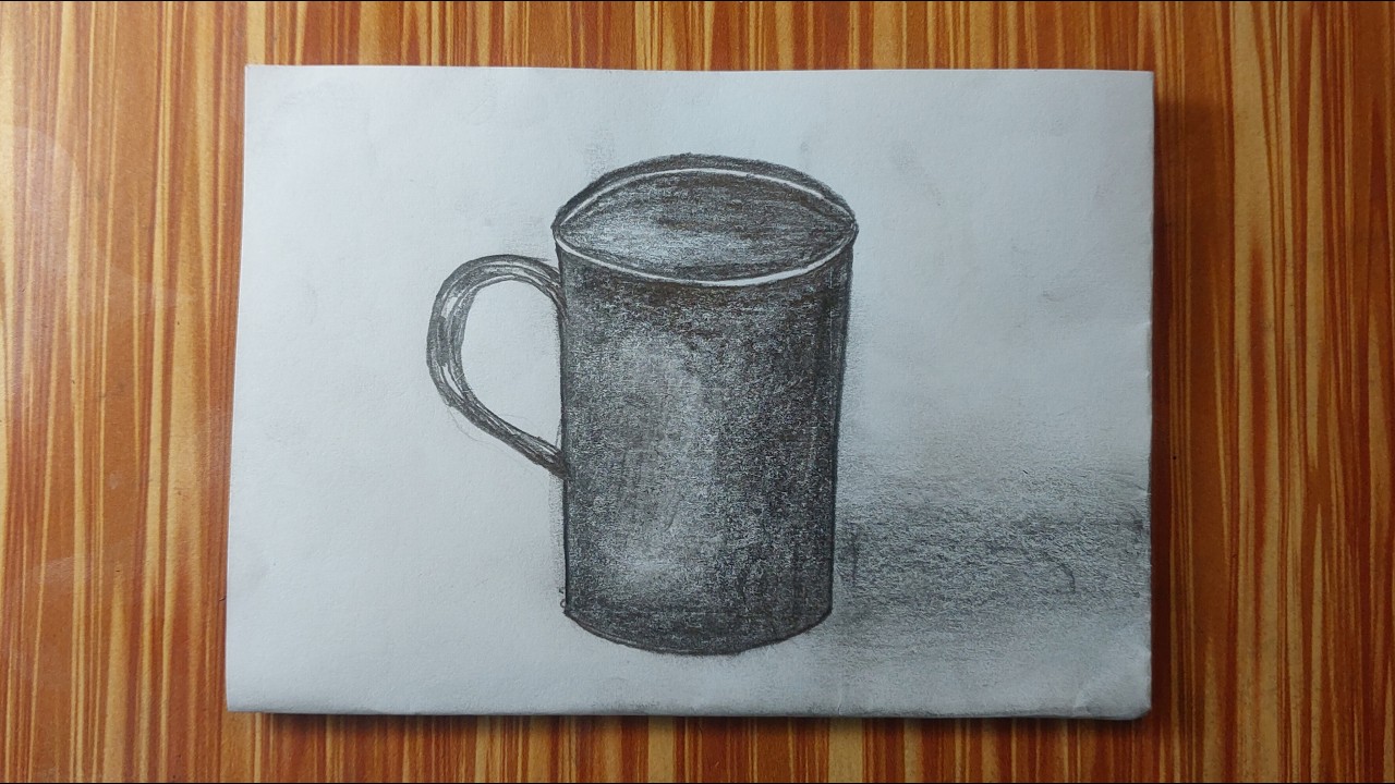 Realistic Cup Pencil Drawing | Easy Mug Sketch with Shading | Asma Pencil Art