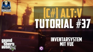 AltV Scripting Tutorial #37 - Inventarsystem mit Vue #1 [C#] [Deutsch] [2000 Abos]