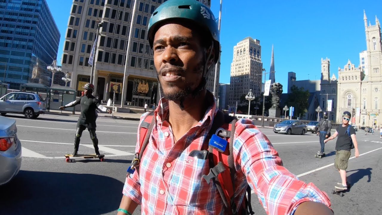 Boosted Board ride in Philadelphia with the NYC crew - YouTube