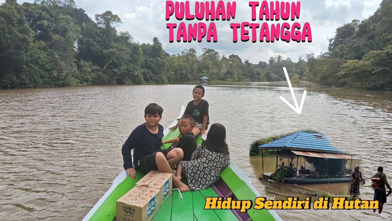 TINGGAL SENDIRI DI HUTAN, SUAMI ISTRI DAYAK INI HIDUP PULUHAN TAHUN DI LANTING PEDALAMAN KALIMANTAN