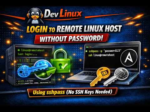 Login to a Remote Linux Host Without Password Using sshpass (No SSH Keys Required)