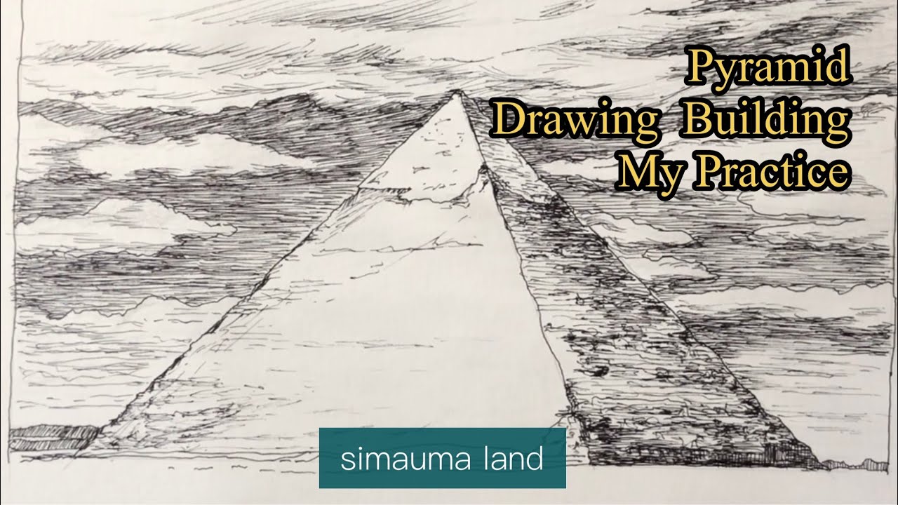 Pen & Ink / Drawing Building 1 / Pyramid - YouTube