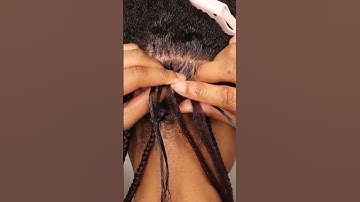 DIY box braid tutorial (EASY) 🔥 #boxbraids #diybraids #knotlessbraids