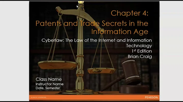 Chapter 4 - Patents and Trade Secrets in the Information Age