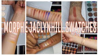 EDITED FINGER, BRUSH & WET SWATCHES! NEW THE JACLYN HILL PALETTE COLLABORATION WITH MORPHE