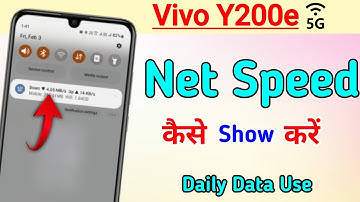 Vivo y200e 5g show net speed settings vivo y200e 5g network kaise laye/Net speed setting
