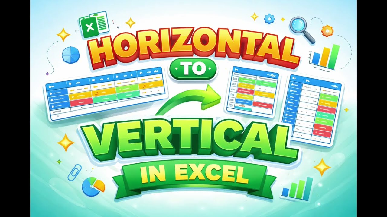 How to do Horizontal to Vertical in Excel 