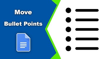 How to move bullet points to the left and right in google docs